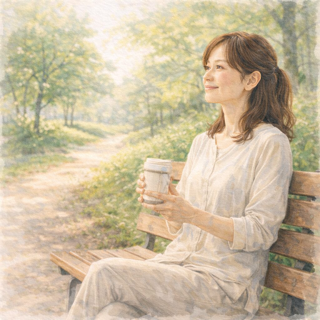 生活リズムを整えながら心身の健康を意識して休息する大人の女性