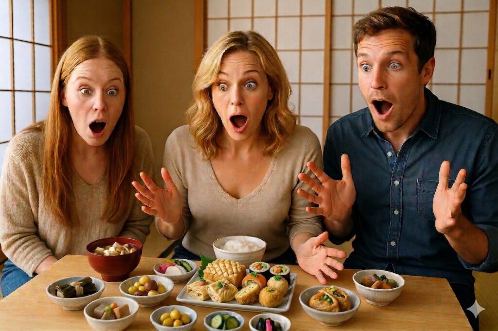 和食とヴィーガンは相性抜群？実は日本人向きの食生活のイラスト｜日本人の腸にやさしい食べ方とは？