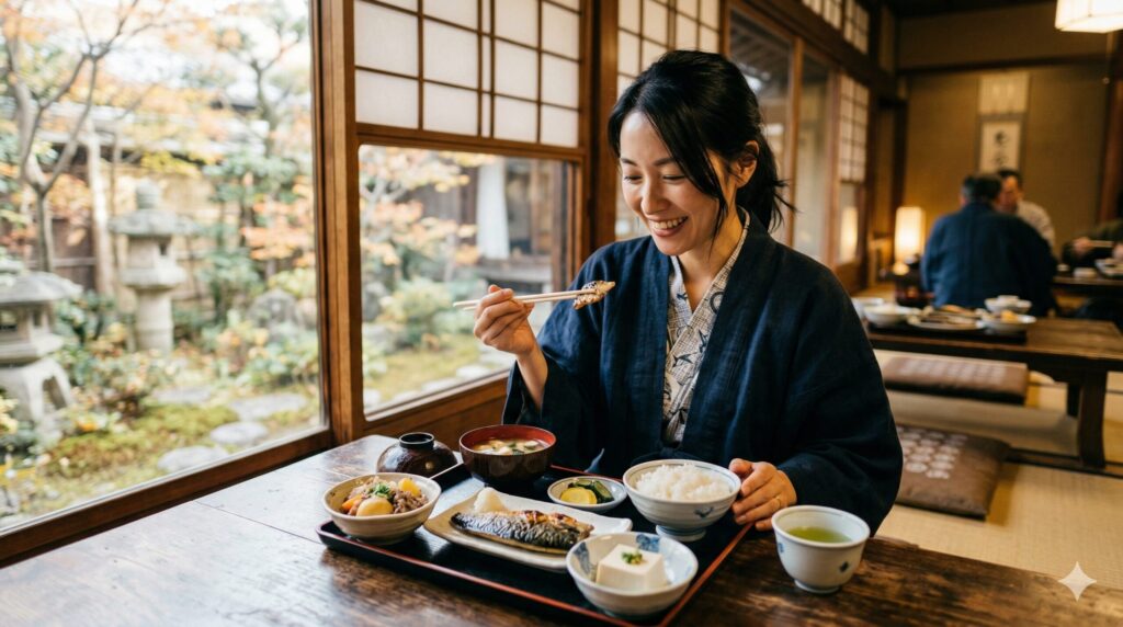 日本人はヴィーガン文化だった！のイラスト｜日本人の腸にやさしい食べ方とは？