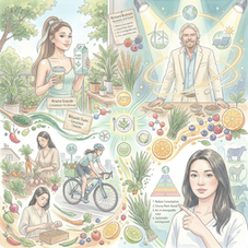 ヴィーガンを選ぶ理由（環境への貢献）を示すイメージ画像