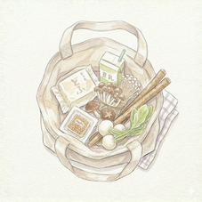 ヴィーガンの外食や買い物での選び方を説明する画像