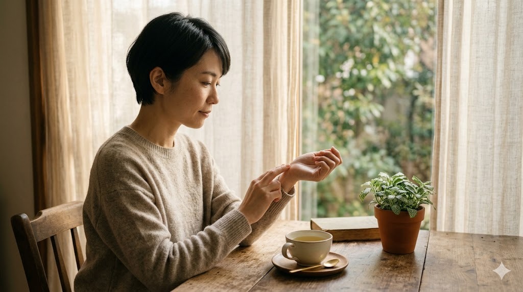 閉経で起こる骨の変化と向き合う女性、エストロゲン減少のサインに耳を澄ます