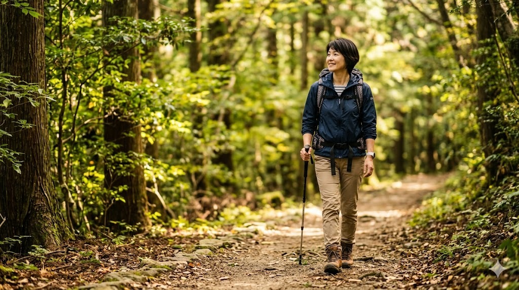 9年植物性中心で生きてきた50代のリアル 森の散歩道を歩く